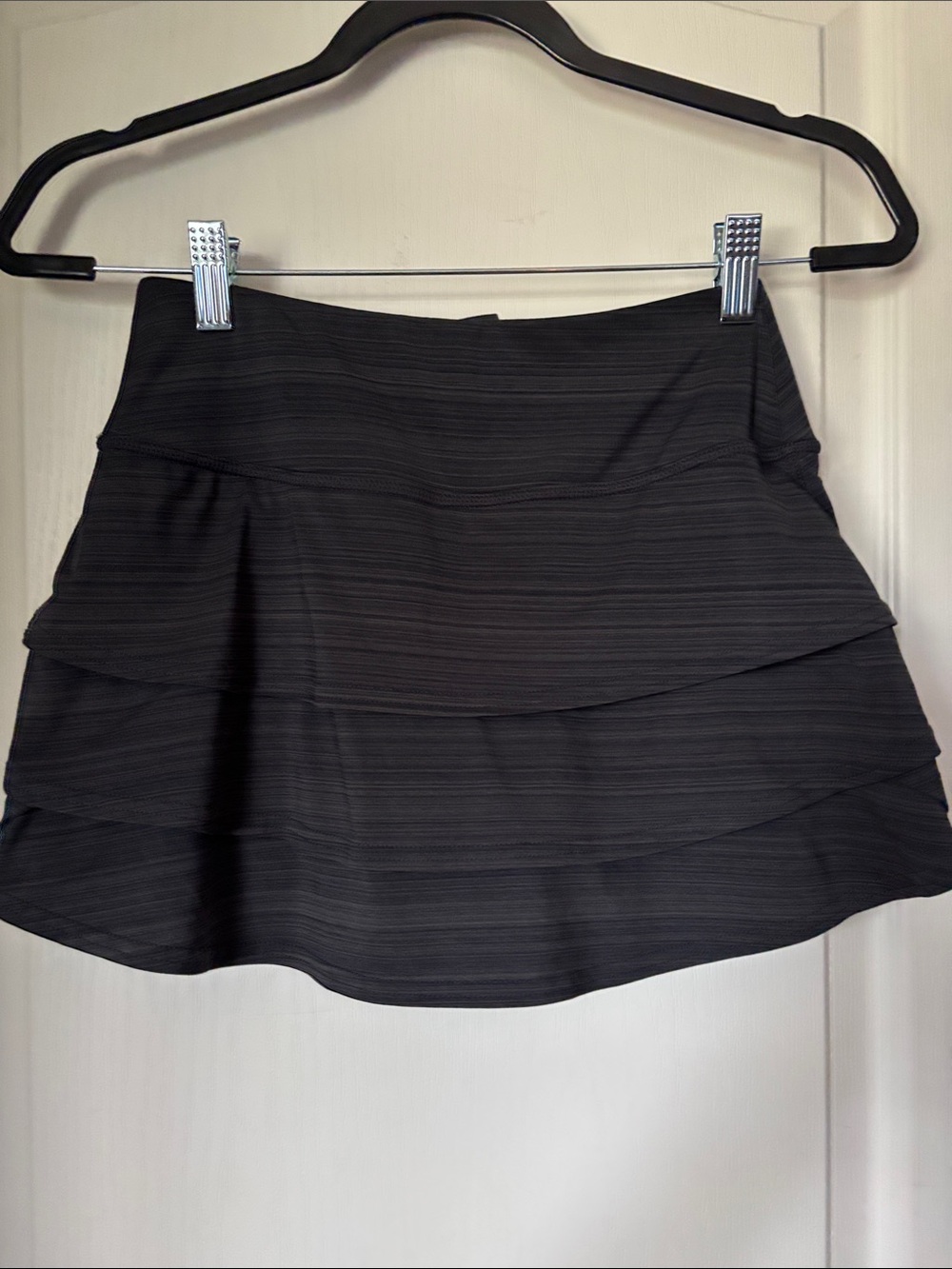 Athleta Black Layered Tiered Skort
